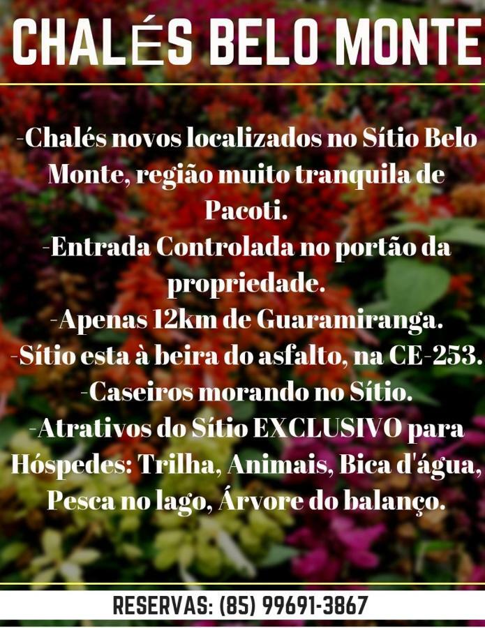 Chale Suico - Chales Belo Monte - Sitio Belo Monte Pacoti Zewnętrze zdjęcie